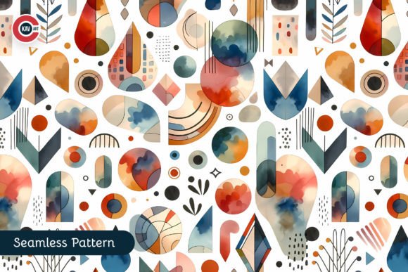 Abstract Shapes Seamless Pattern