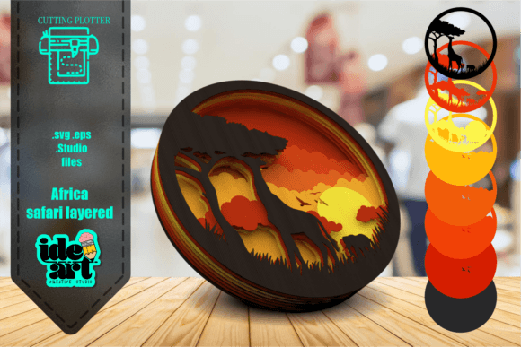 Africa Safari: A Creative Journey Through Layered Designs