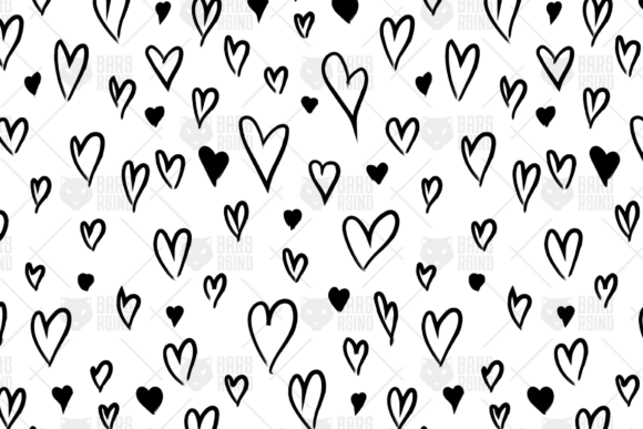 Black Heart Grunge Seamless Pattern: A Unique Blend of Art and Design