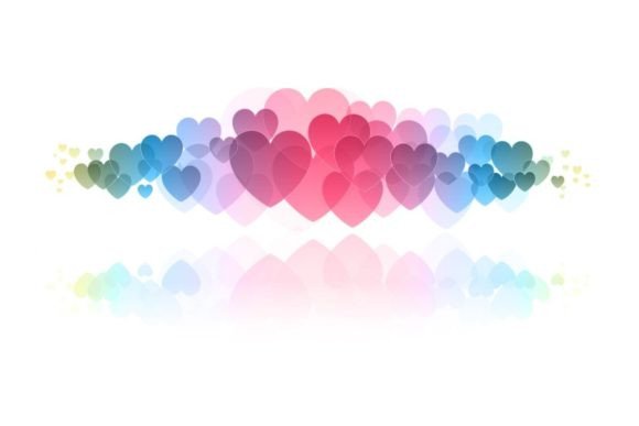 Colorful Hearts Background: A Vibrant Addition to Your Design Projects