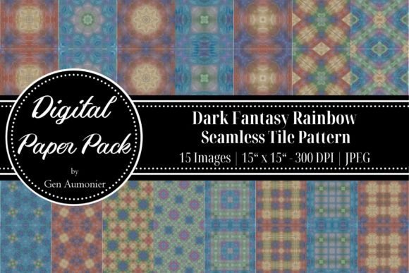 Dark Rainbow Seamless Tile Patterns: A Creative Explosion of Color and Design