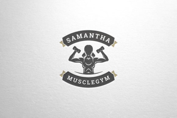 Designing a Professional Athletic Woman Training Fitness Logo