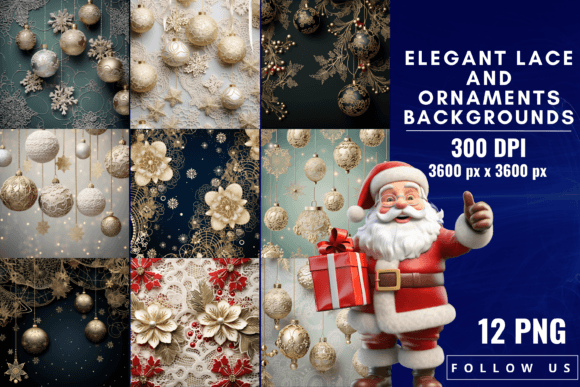 Elegant Lace and Ornaments Backgrounds