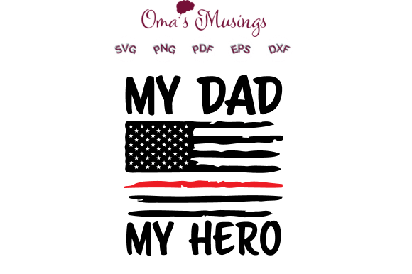 Firefighter Dad SVG - Dad SVG