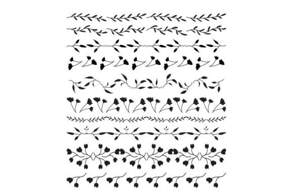 Floral Divider for Creative Design