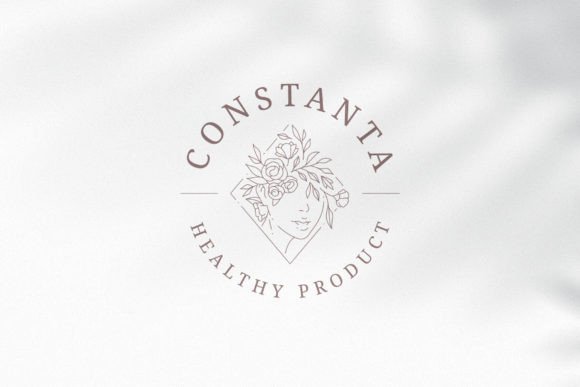 Flower Head Woman Botanical Linear Logo: A Versatile Branding Asset for Creative Professionals