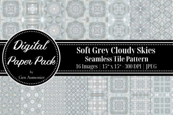 Grey Cloudy Skies Seamless Tile Patterns: A Versatile Resource for Creative Projects