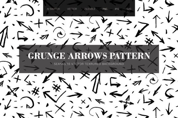 Grunge Arrows Seamless Pattern