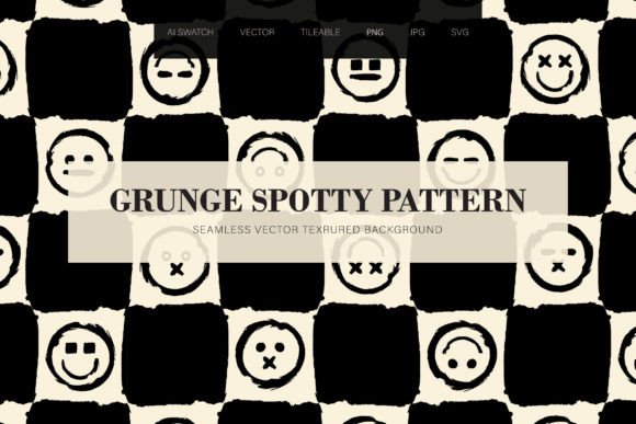 Grunge Chessboard Smile Seamless Pattern: A Bold Choice for Modern Designers