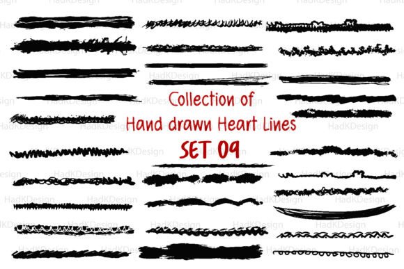 Hand Drawn Lines SVG and Underline Divider for Creative Design