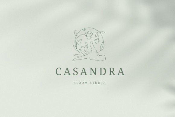 Human Hand Holding Natural Flower Logo: A Botanical Branding Essential