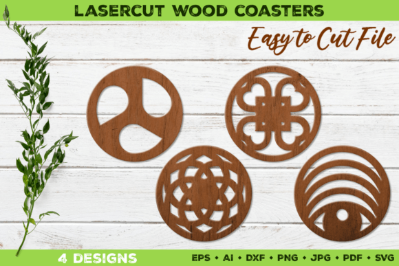 Lasercut Wood Coasters: Elegant and Practical Home Decor