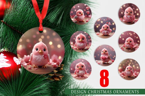 Ornament Valentine Bird Pink: A Versatile and Festive Design for Every Occasion