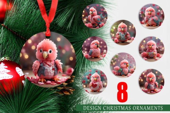 Ornament Valentine Parrot and Christmas Ornaments PNG: A Creative Solution for Holiday Decor