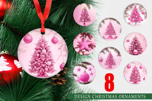 Ornaments Tree Christmas Pink
