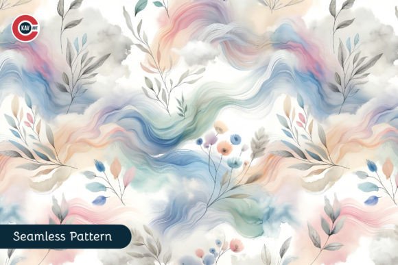 Pastel Watercolor Seamless Pattern