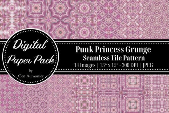 Punk Princess Seamless Tile Patterns