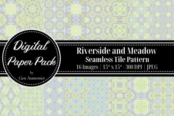 Riverside and Meadow Seamless Patterns: A Creative Resource for Designers and Artists
