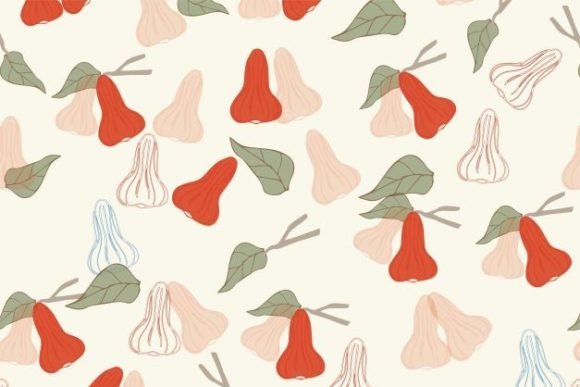 Rose Apple Seamless Pattern Valentine