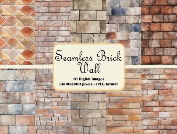 Seamless Brick Wall Pattern Bundle: A Creative Powerhouse for Modern Designers
