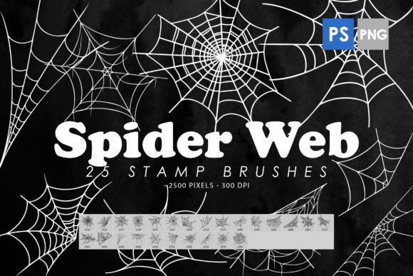 Spider Web Photoshop Stamp Brushes: A Creative Tool for Digital Artists