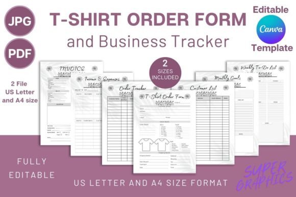 T-Shirt Order Form - Business Tracker